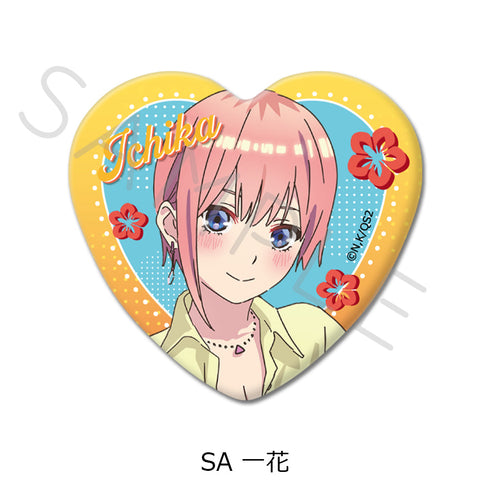 『五等分の花嫁*』第2弾 ハート型缶バッジ SA 一花